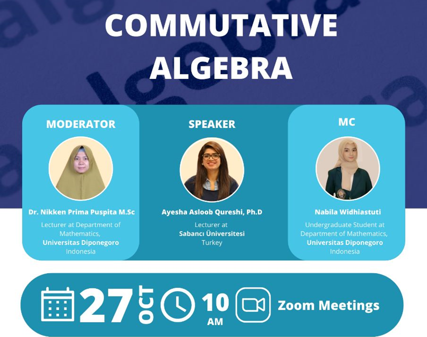 Dr. Ayesha Asloob Qureshi Explores the Fascinating World of Combinatorial Commutative Algebra in Online Visiting Lecture