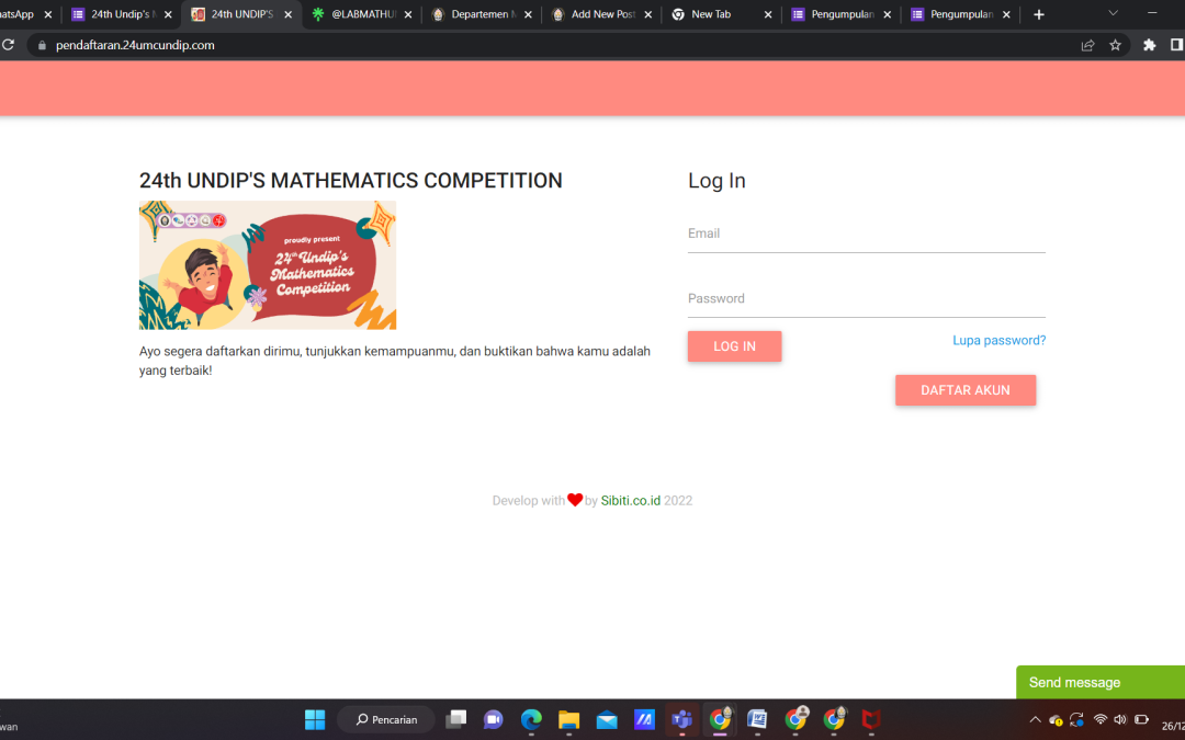 24th Undip’s Mathematics Competition