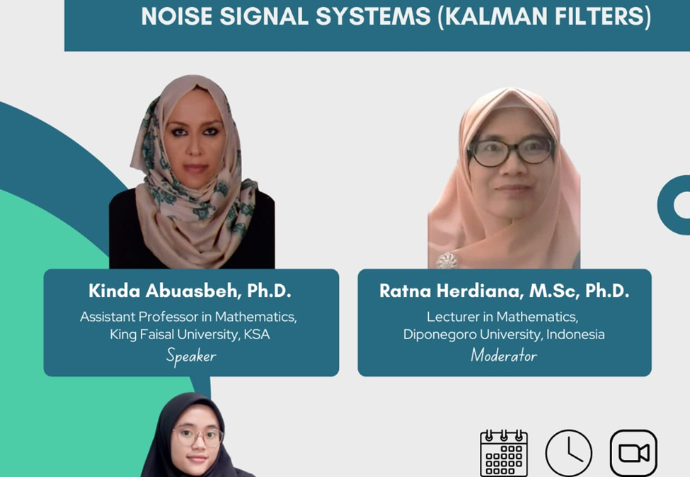 Visiting Lecture: Invariant filtering results for wide band noise signal systems (Kalman filters) by Kinda Abuasbeh, Ph.D.