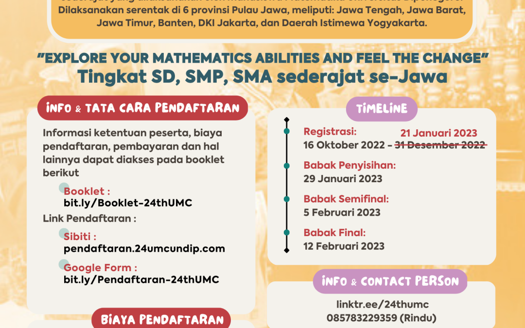 UNDIP’S MATHEMATICS COMPETITION