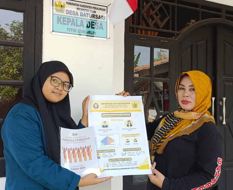 KKN Mahasiswa Series #27: Mahasiswa Matematika Undip Berhasil Membantu Desa Batursari dengan Program Informasi Visual Demografi Penduduk