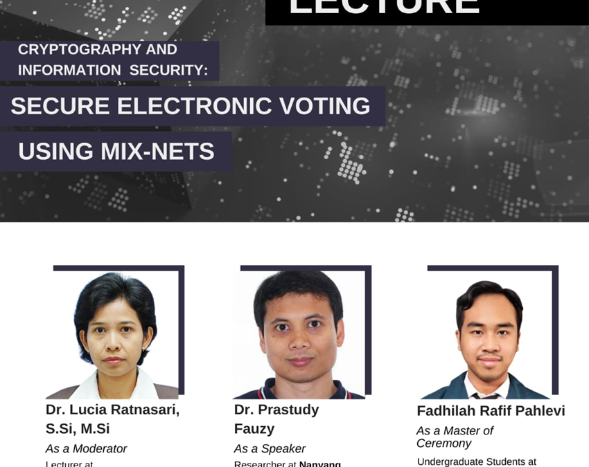 Cryptography and Information Security Expert, Dr. Prastudy Fauzy, Unravels the Secrets of Secure Electronic Voting Using Mix-Nets